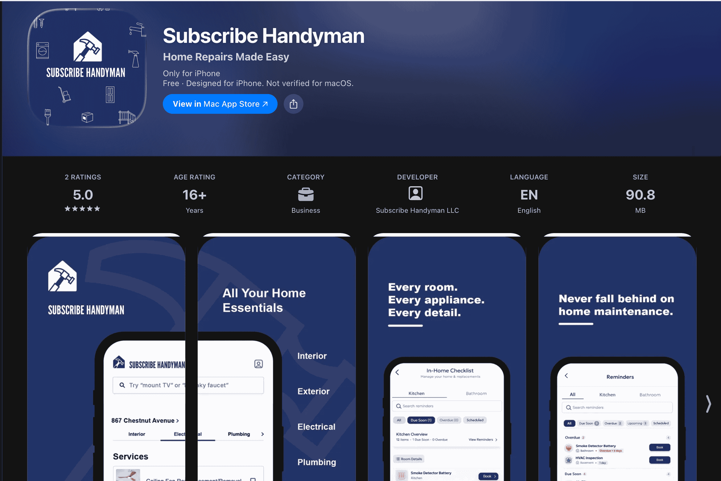 Handyman App